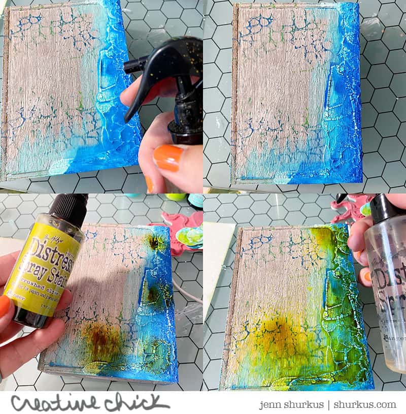 Tim Holtz Ranger Distress Paint - Prize Ribbon Blue 1oz Acrylic Craft Paint