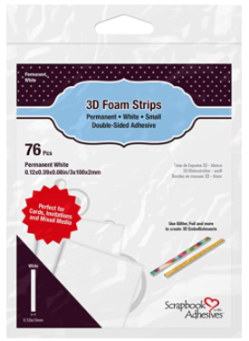 Scrapbook Adhesives, White Foam Strips