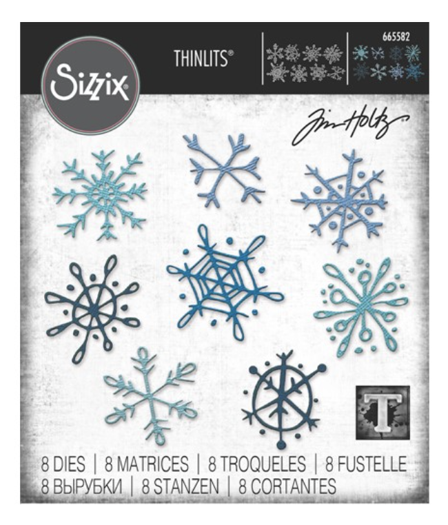Tim Holtz/Sizzix, Scribbly Snowflakes