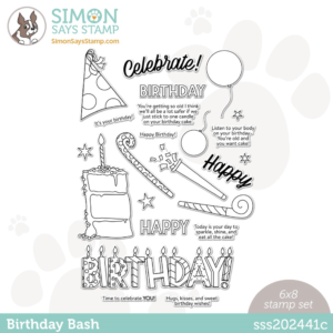 Simon Says Stamp, Birthday Bash 6x8 Stamp Set