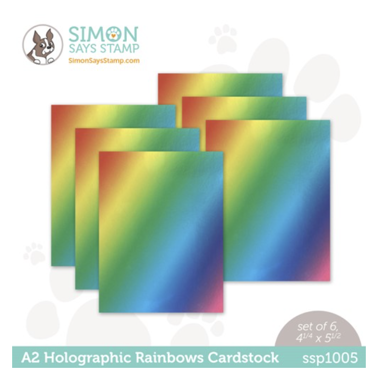 Simon Says Stamp, A2 Holographic Rainbows