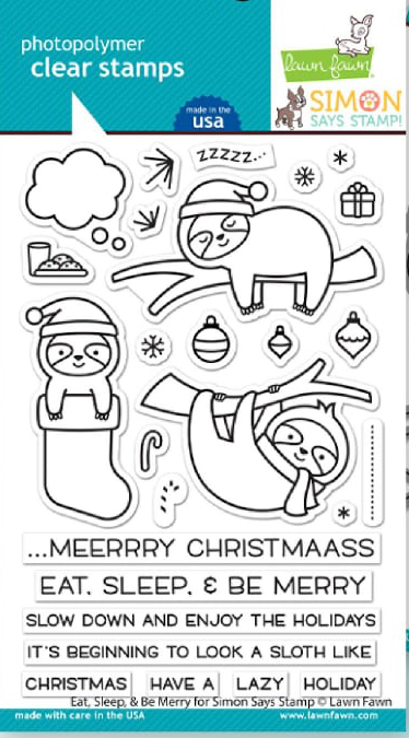 Lawn Fawn/STAMPtember, Eat, Sleep & Be Merry