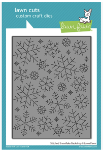 Lawn Fawn, Stitched Snowflake Backdrop