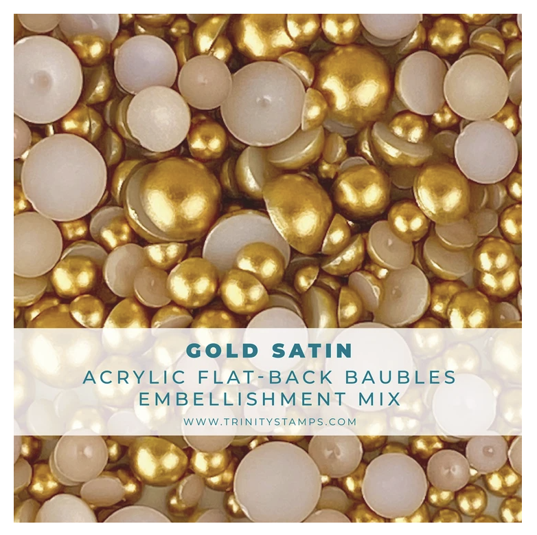 Trinity Stamps, Gold Satin Baubles