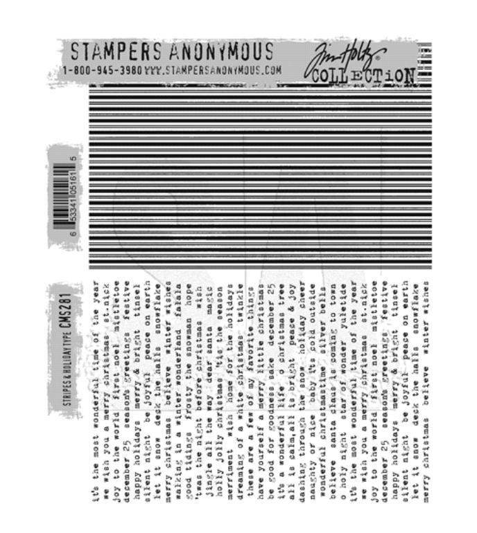Tim Holtz/Stampers Anonymous: Stripes and Holidays