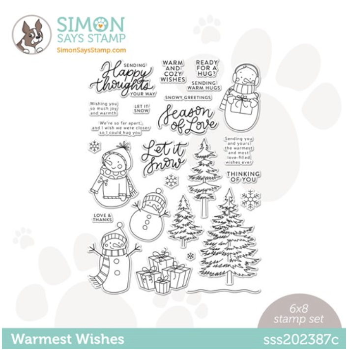 Simon Says Stamp, Warmest Wishes 6x8 Stamp Set