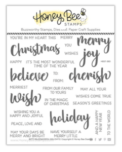 Honey Bee Stamps, Bitty Buzzwords Holidays