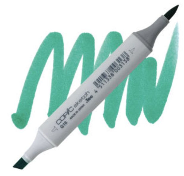 G16, Malachite Copic Sketch Marker