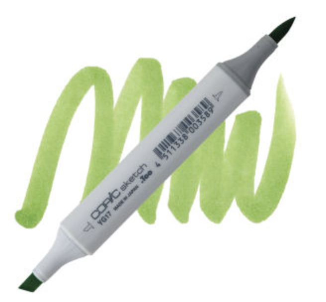 YG17, Grass Green Copic Sketch Marker