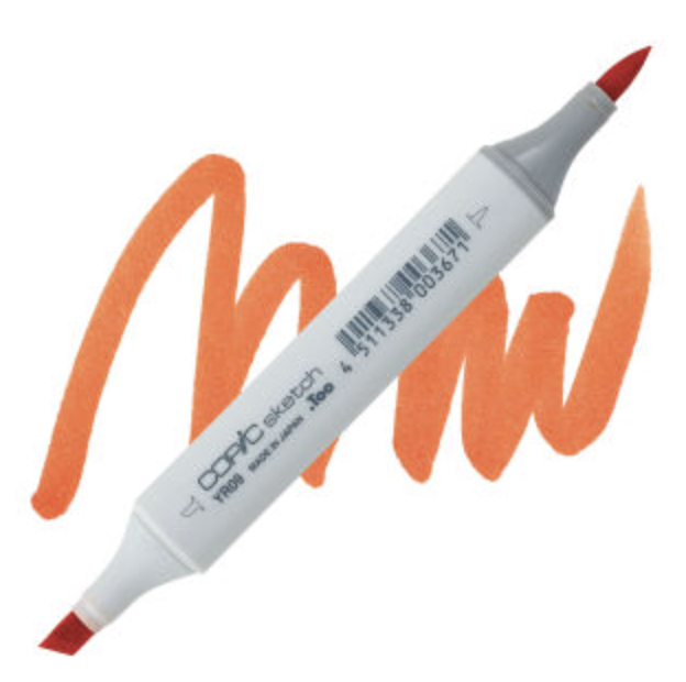 YR09 Chinese Orange Copic Sketch Marker