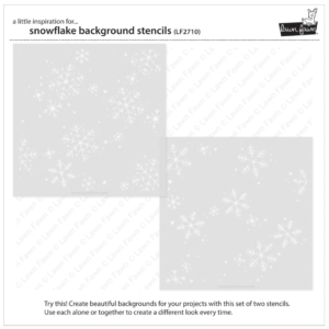 Lawn Fawn, Snowflake Background Stencils