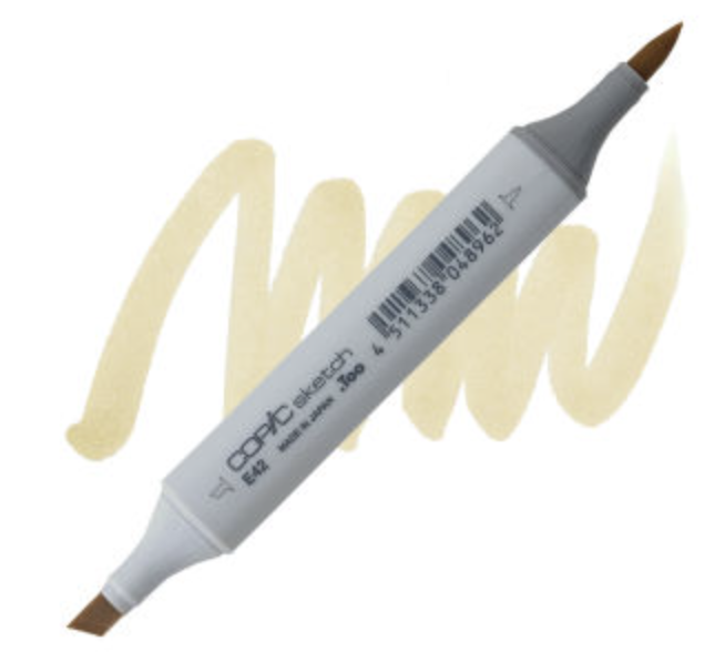E42 Sand White Copic Sketch Marker