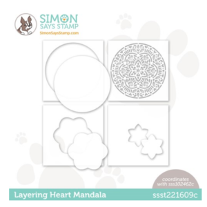 Simon Says Stamp, Layering Heart Mandala