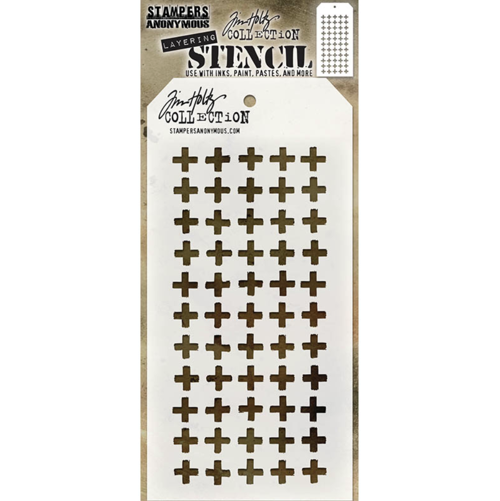 Tim Holtz/ Stampers Anonymous, Plus Layering Stencil THS053