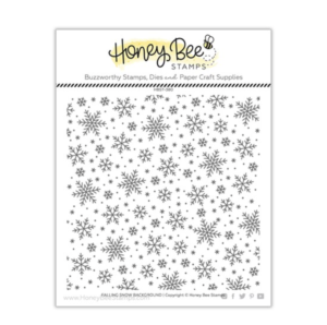 Honeybee Stamps, Falling Snow Background
