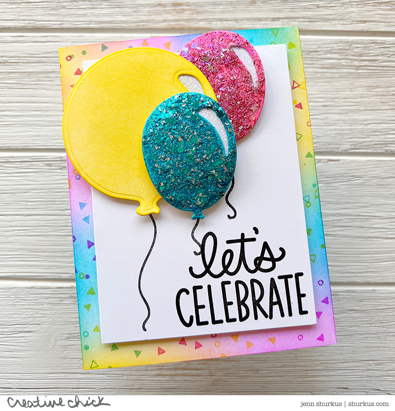 Happy Birthday Balloons Craft Stamp