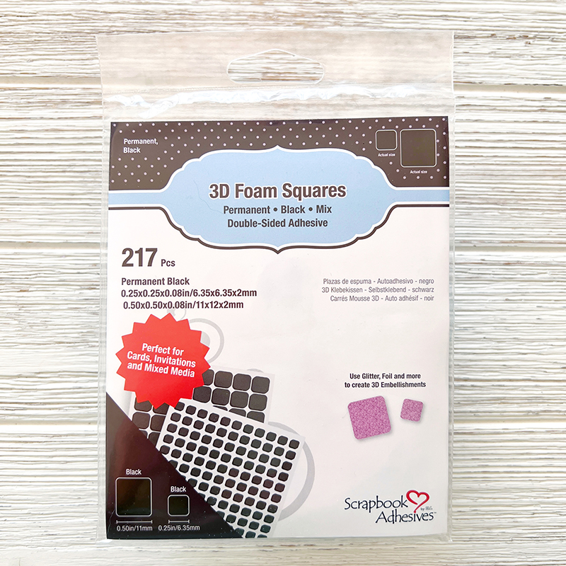 Scrapbook Adhesives, mixed black foam squares