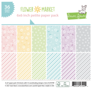 Lawn Fawn, Flower Market- 6x6 petite paper pack