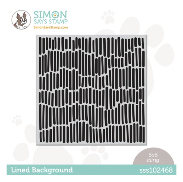 Simon Says Stamp, Lined Background Cling Stamp
