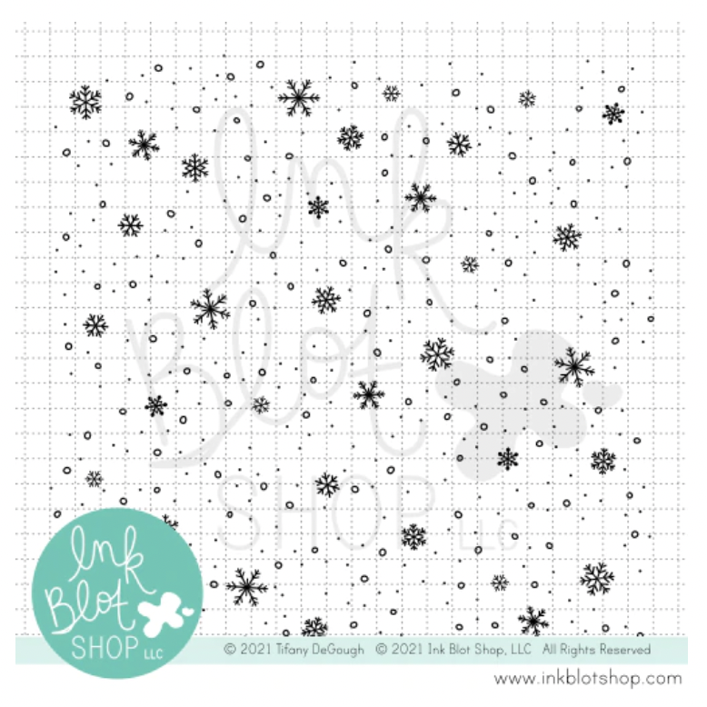 Ink Blot Shop, Snowflake Flurry Background