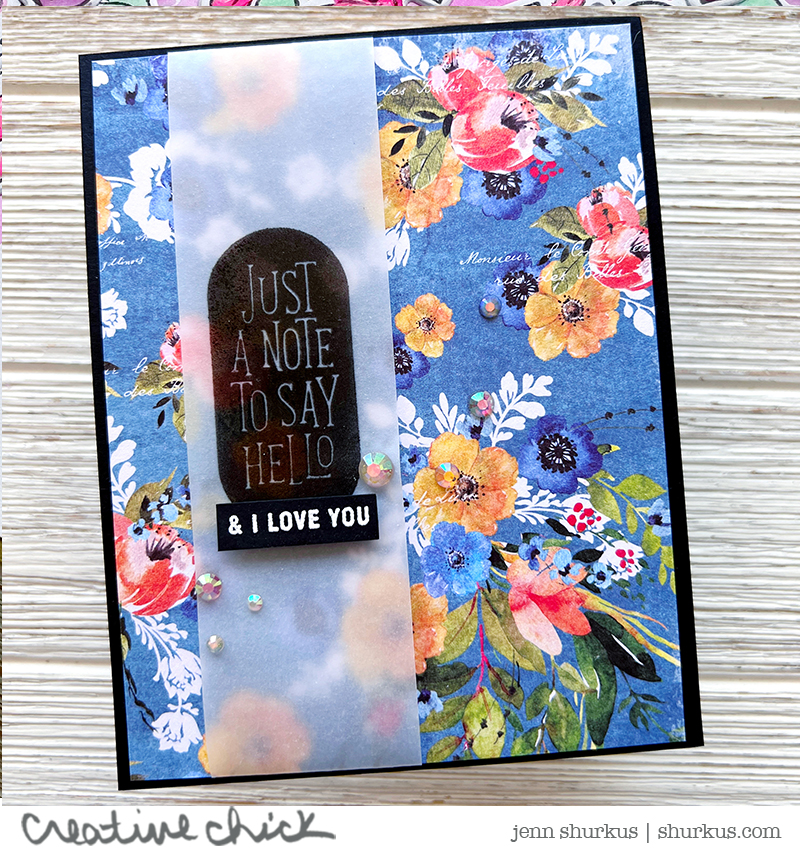 love you red flowers card – Sommer Letter Co.
