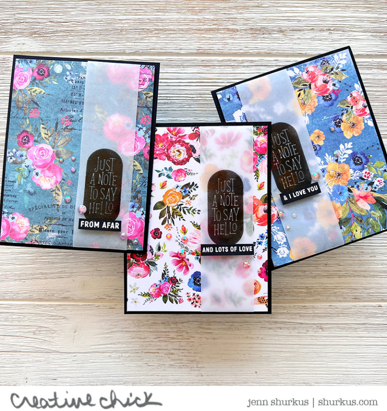 Brushed Flowers, Simon Says Stamp Card Kit {creative chick}