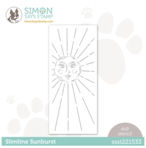 Simon Says Stamp, Slimline Sunburst Stencil