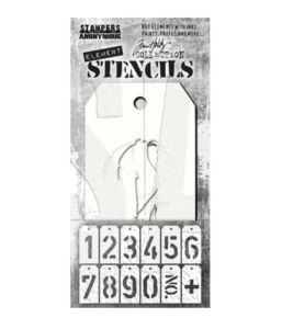 Tim Holtz/ Stampers Anonymous, Element Stencils Freight EST002