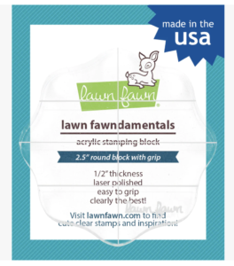 Lawn Fawn, 2.5" round grip block with grid