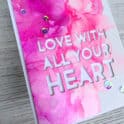Love with all your heart, original card (A2) - Image 2