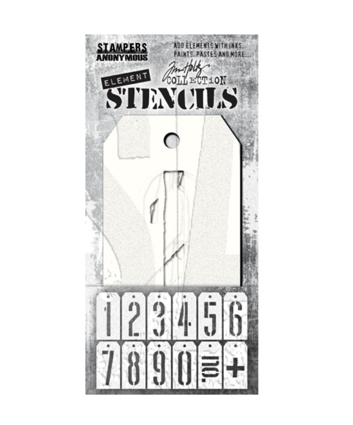 Tim Holtz/ Stampers Anonymous, Element Stencils Mechanical EST001