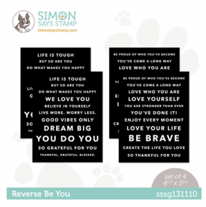 Simon Says Stamp, Sentiment Strips Reverse Be You