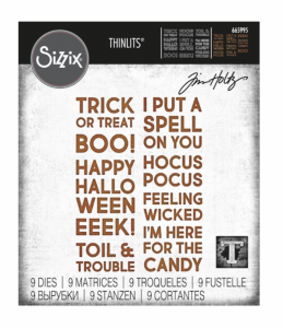 Tim Holtz/Sizzix, Bold Text Halloween Thinlits