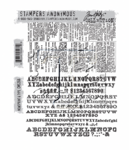 Tim Holtz/Stampers Anonymous: Newsprint and Type