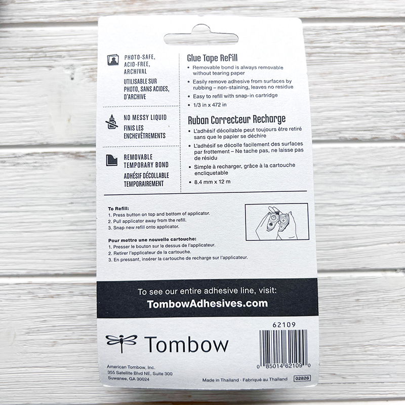 Tombow Mono Removable Adhesive Refill