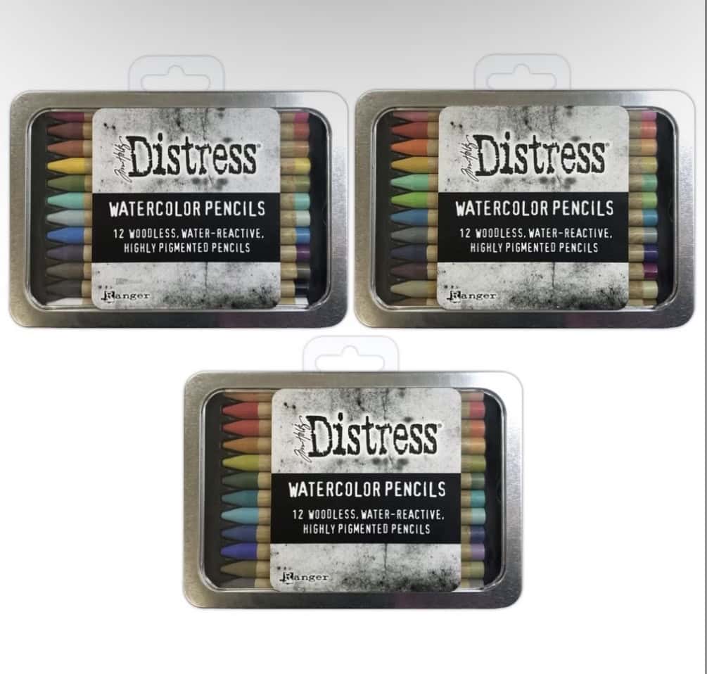 Tim Holtz Distress Crayon Tin - 34 Pieces