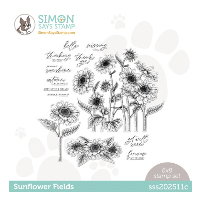 Simon Says Stamp, Sunflower Fields 6x8 Stamp Set