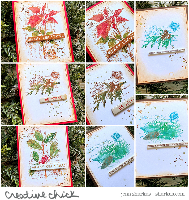 sarascloset: Quick Christmas Cards with Tim Holtz and Stamperia For The  Funkie Junkie Boutique Blog