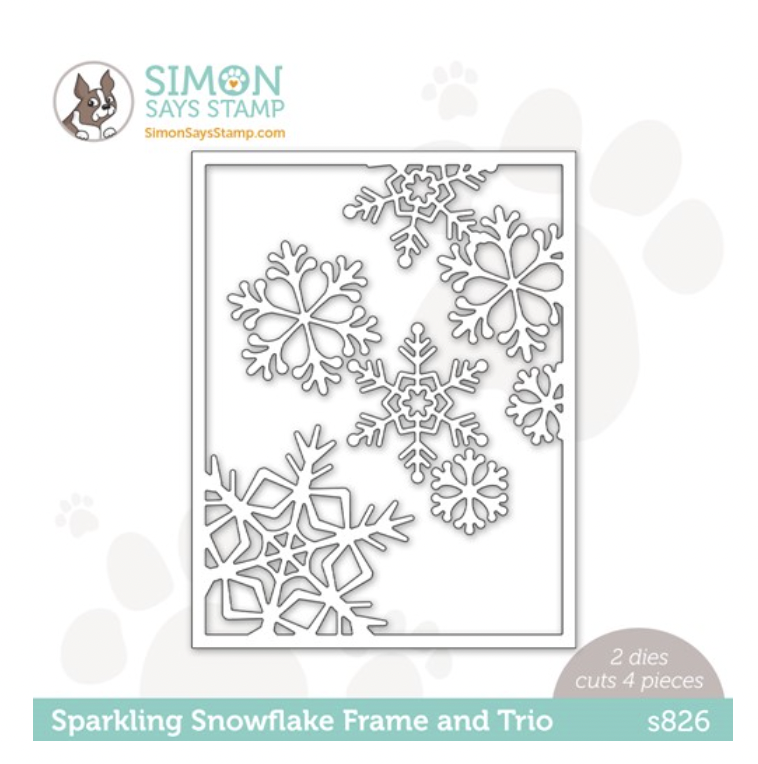 Simon Says Stamp, Sparkling Snowflake Frame and Trio