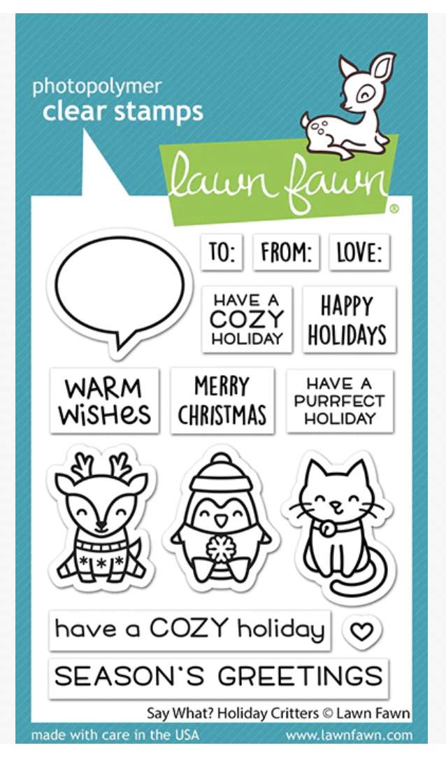 Lawn Fawn, Say What? Holiday Critters