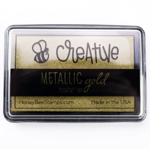 Honey Bee Stamps, Bee Creative Ink Pad - Metallic Gold Pigment Ink