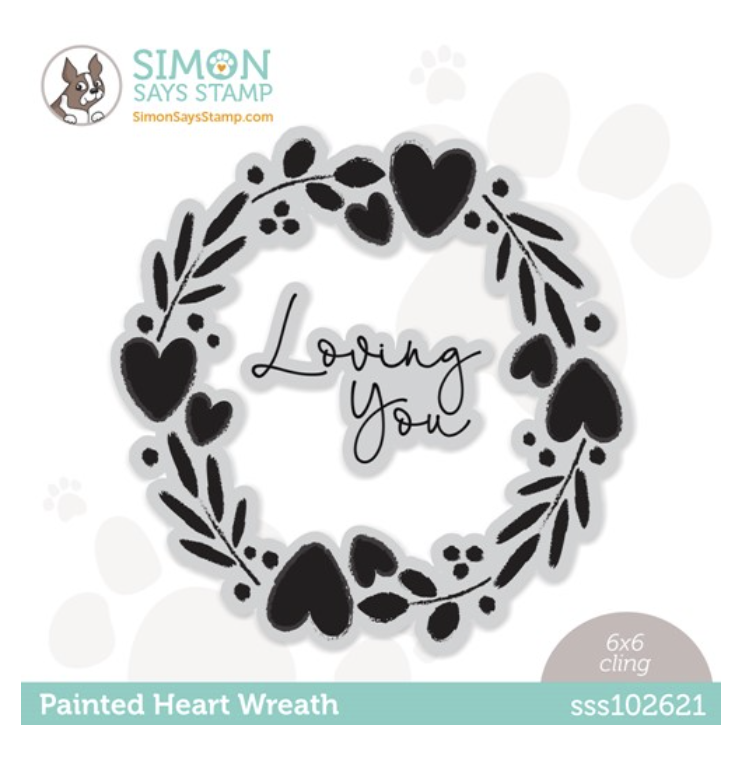 Simon Says Stamp, Painted Heart Wreath