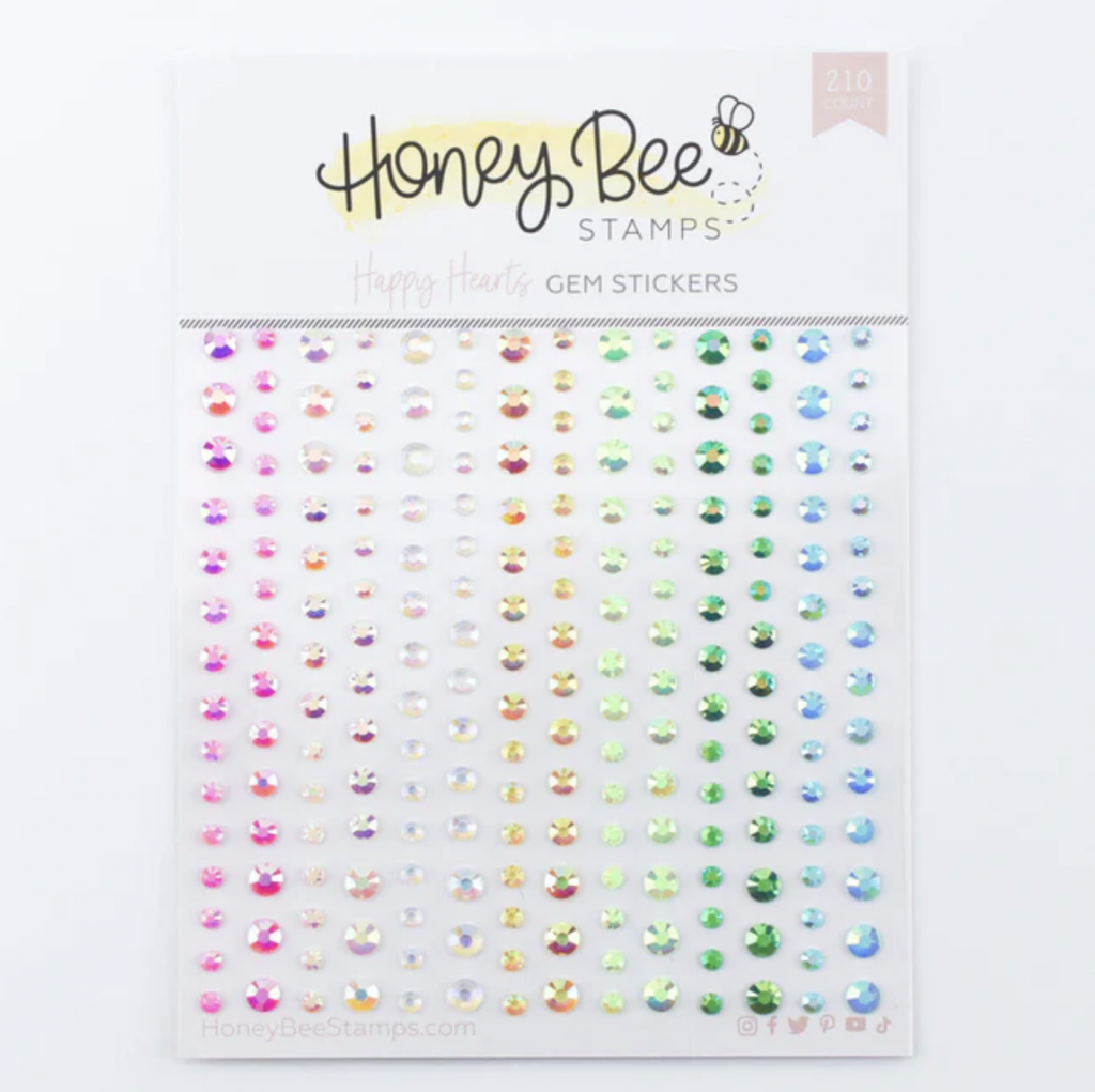 Honey Bee Stamps, Happy Hearts Gem Stickers