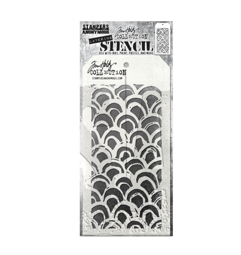 Tim Holtz/Stampers Anonymous, Brush Arch THS168 Layering Stencil