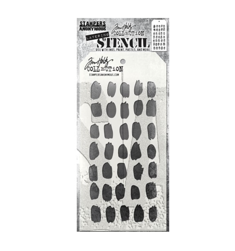 Tim Holtz/Stampers Anonymous, Brush Mark THS167 Layering Stencil
