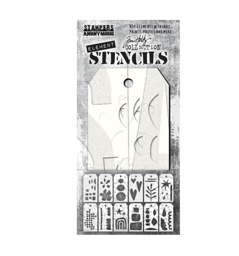 Tim Holtz/Stampers Anonymous, Everyday Art Element Stencils