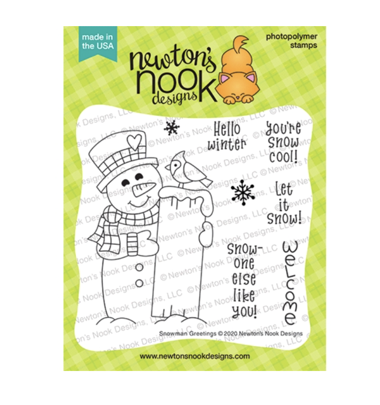 Newton's Nook Designs, Snowman Greetings