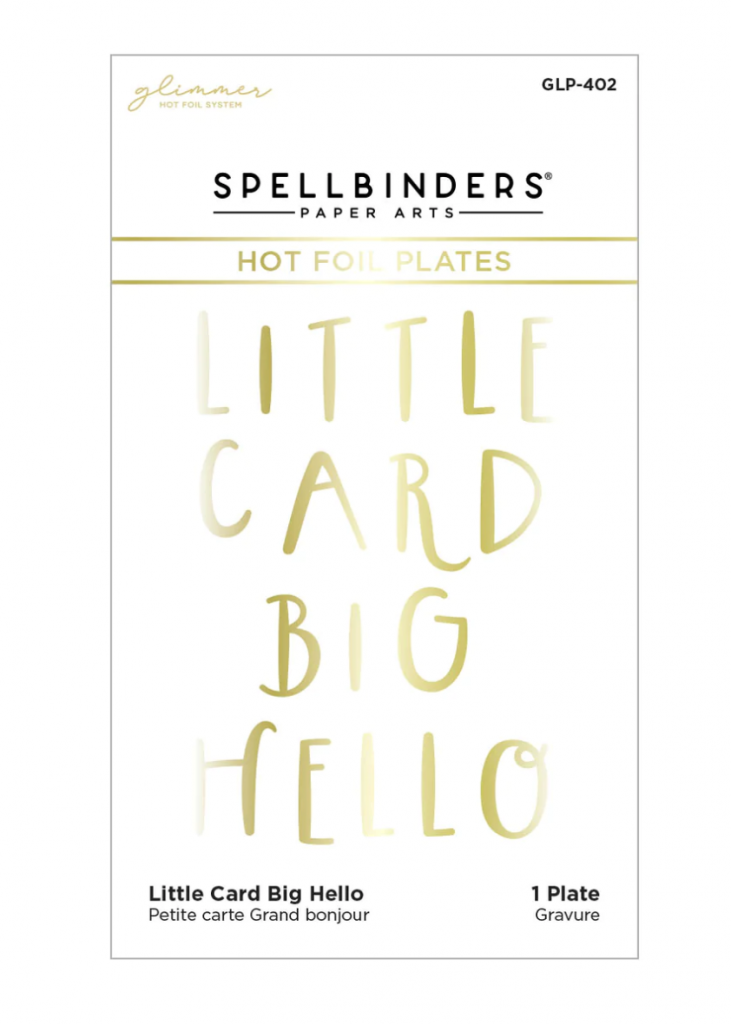 Spellbinders, Little Card Glimmer Hot Foil Plate