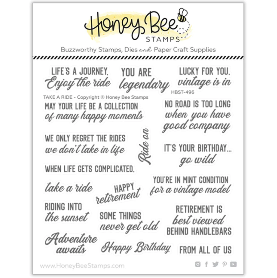 Honeybee Stamps, Take A Ride