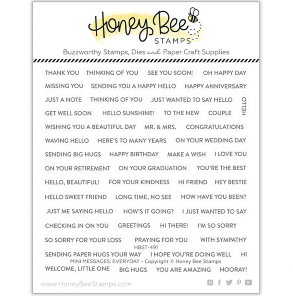HoneyBee Stamps, Mini Messages: Everyday